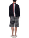 Center Back Striped Stitch Merino Wool Knit Top Navy - THOM BROWNE - BALAAN 6