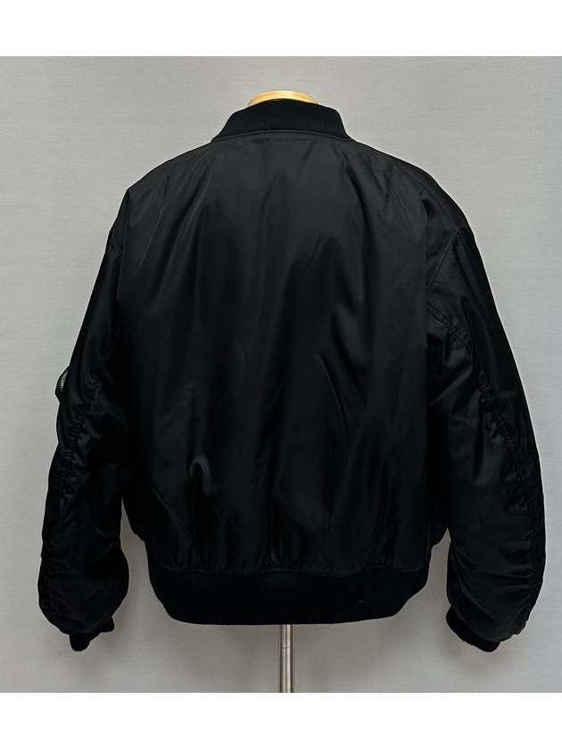 Re nylon triangle logo bomber jacket - PRADA - BALAAN 3