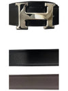 H Buckle Reversible 32mm Leather Belt Black Chocolate - HERMES - BALAAN 6