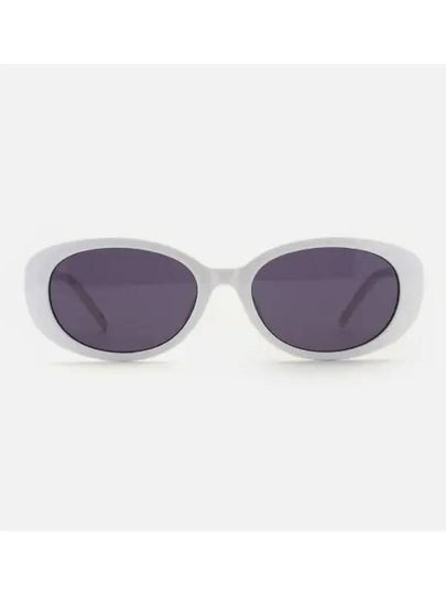 Eyewear Oval Frame Sunglasses White - GUCCI - BALAAN 2