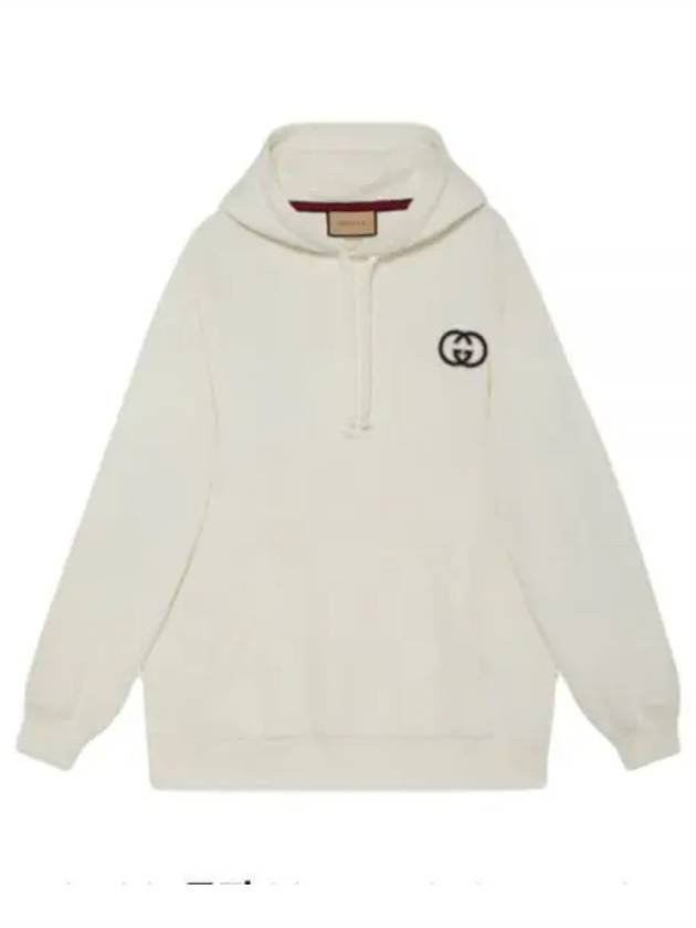 Cotton Jersey Hoodie White - GUCCI - BALAAN 2