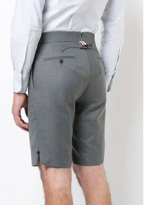 Twill Classic Backstrap Shorts Medium Grey - THOM BROWNE - BALAAN 6