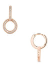 Sparkling Double Hoop Earrings Rose Gold Plated - PANDORA - BALAAN 3