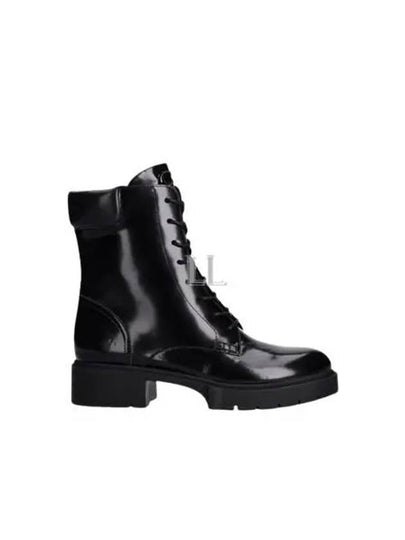 Leighton Leather Middle Boots Black - COACH - BALAAN 2