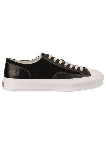 City Debossed Logo Low Top Sneakers Black - GIVENCHY - BALAAN 2