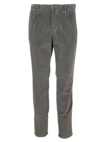 corduroy slim pants gray - INCOTEX - BALAAN 1