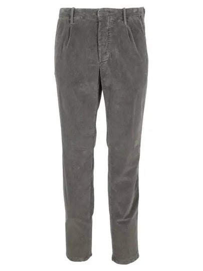 Corduroy slim straight pants gray - INCOTEX - BALAAN 2