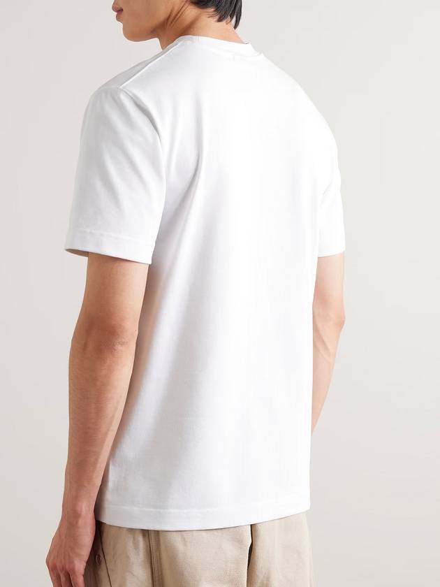 Le Gros Grain Logo Short Sleeve T-Shirt White - JACQUEMUS - BALAAN 5