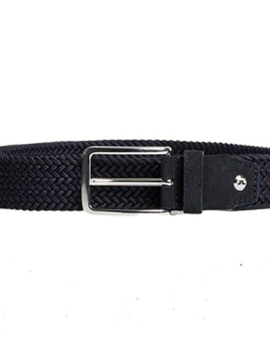 Ben Braided Elastic Belt Navy - J.LINDEBERG - BALAAN 1