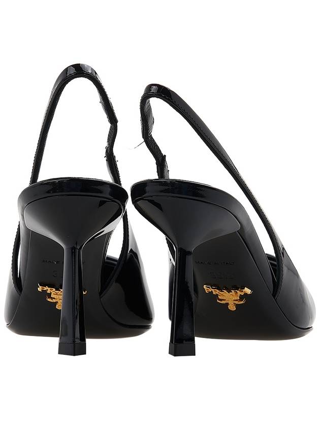 Patent Leather Slingback Heels Black - PRADA - BALAAN 5