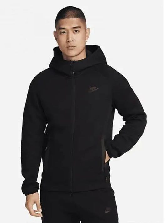 Sportswear Tech Fleece Zip-Up Hoodie Black - NIKE - BALAAN 2