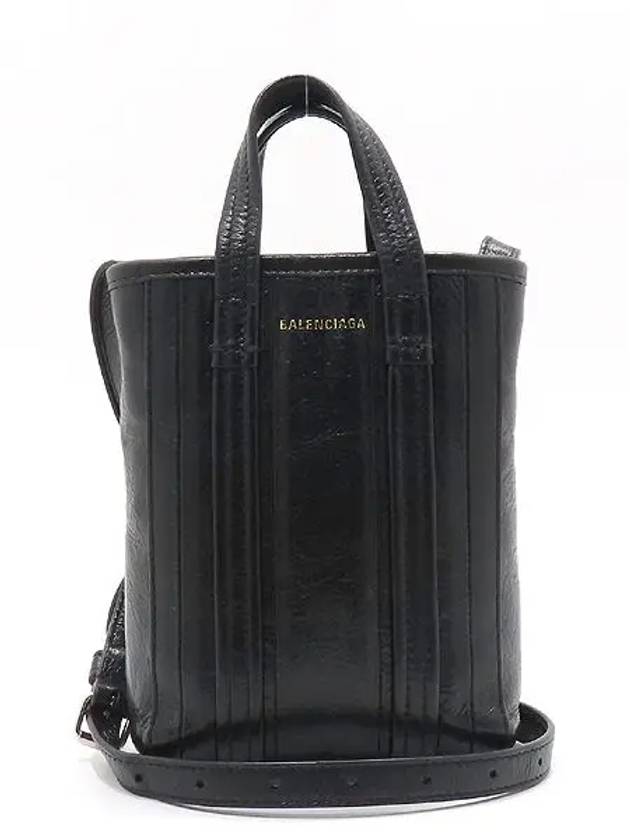 693793 Black Leather Babes Phone Holder Cross Bag - BALENCIAGA - BALAAN 2