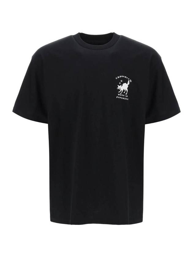 Icon Embroidery Short Sleeve T-Shirt Black - CARHARTT WIP - BALAAN 1