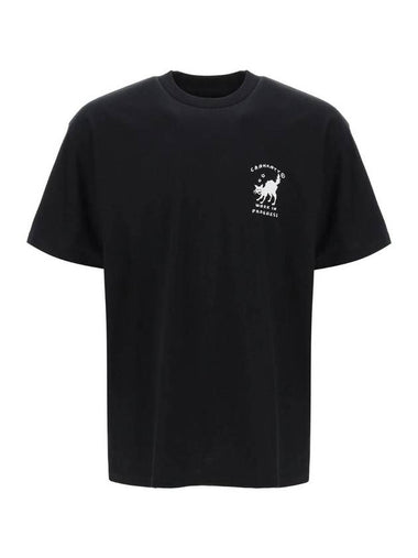 Icon Embroidery Short Sleeve T-Shirt Black - CARHARTT WIP - BALAAN 1