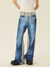 Digital Printing Denim Jeans Blue Light Gray - GOCORI - BALAAN 2