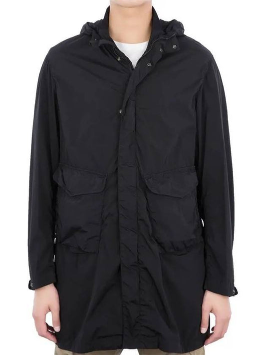 Stretch Goggles Hooded Jacket Black - CP COMPANY - BALAAN 1