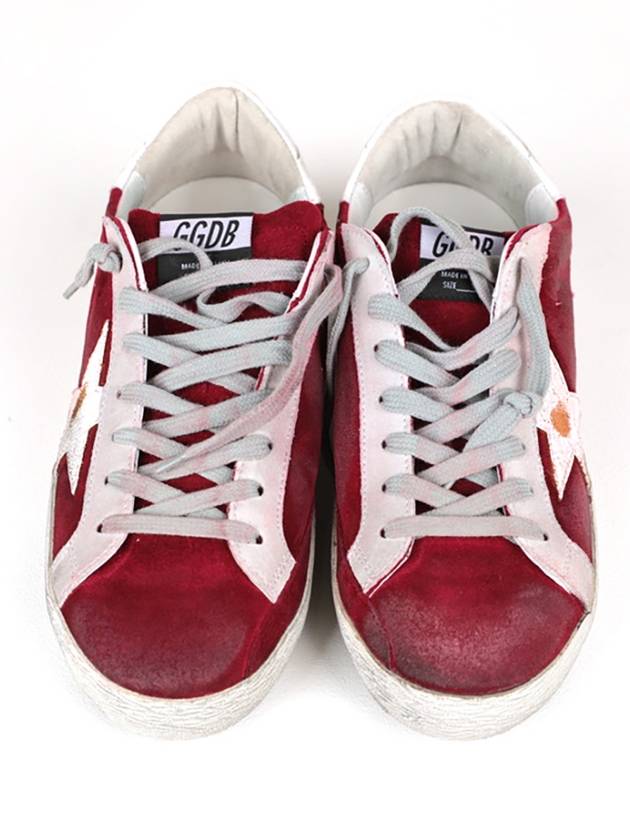 Superstar Low Top Sneakers Burgundy - GOLDEN GOOSE - BALAAN 5