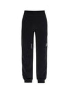 Diagonal Raised Fleece Track Pants Black - CP COMPANY - BALAAN 2