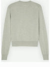 Bold Fox Head Patch Regular Cardigan Grey - MAISON KITSUNE - BALAAN 4