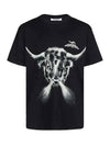 Taurus Print Short Sleeve T-Shirt Black - GIVENCHY - BALAAN 1