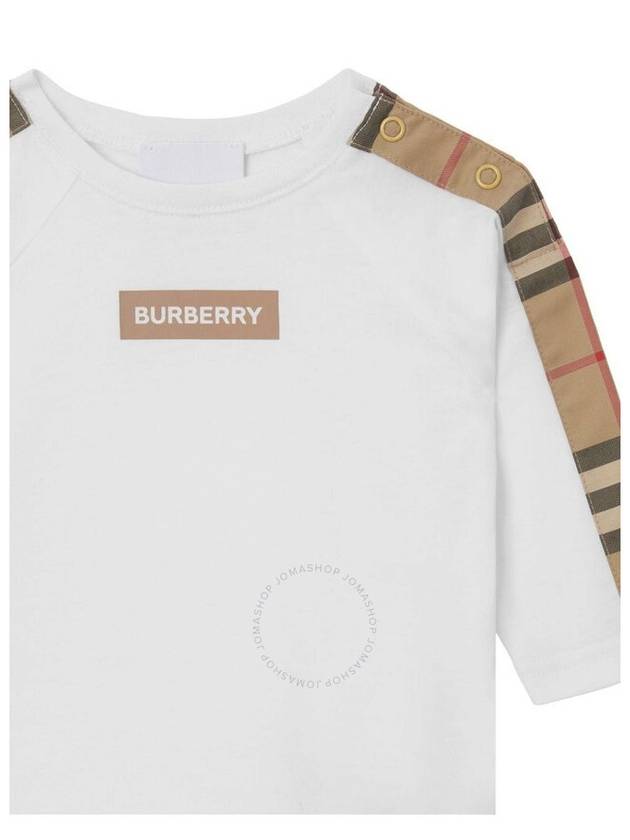 Burberry Baby White Cotton Rumi Bodysuit, Size 18M - BURBERRY - BALAAN 3