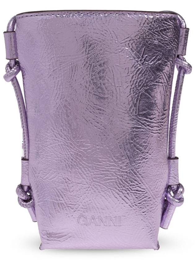 Ganni Shoulder Bag With Logo, Women's, Purple - GANNI - BALAAN 3