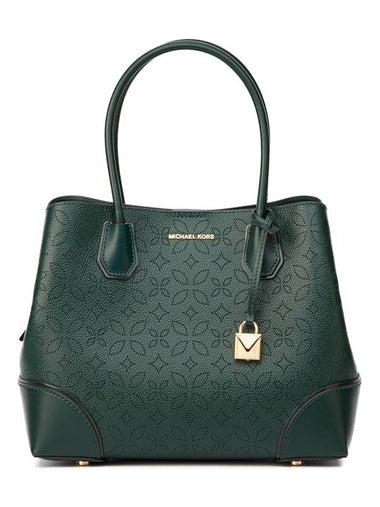 Mercer Gallery Medium Center Zip Tote Bag 30H8GZ5T6T RACING GREEN - MICHAEL KORS - BALAAN 1