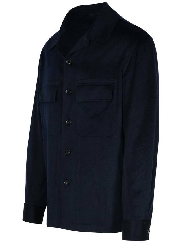 Zegna Blue Cashmere Jacket - ERMENEGILDO ZEGNA - BALAAN 2