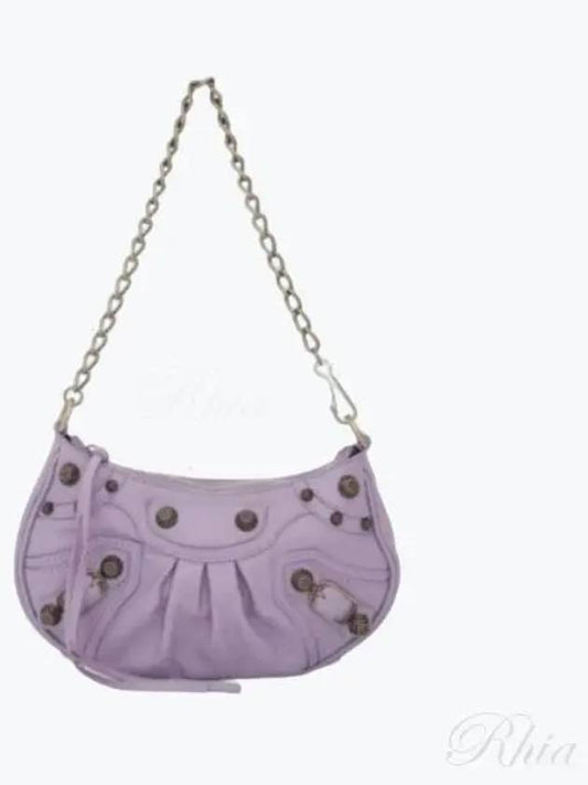 Le Cagol Mini Chain Bag 695814 Violet - BALENCIAGA - BALAAN 1