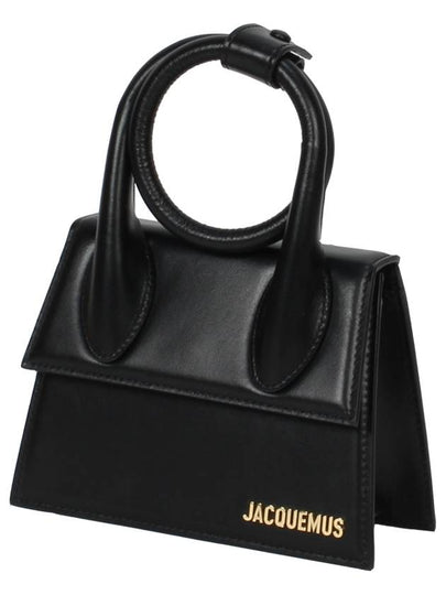 Le Chiquito Noeud Coiled Leather Tote Bag Black - JACQUEMUS - BALAAN 2