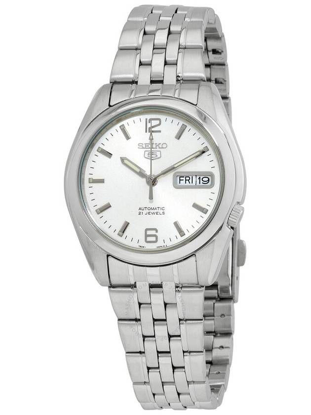 Seiko Series 5 Automatic White Dial Men's Watch SNK385K1 - SEIKO - BALAAN 1