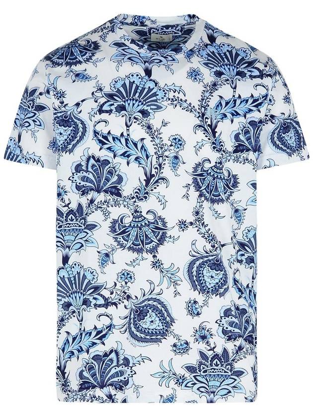 Etro White Cotton T-Shirt - ETRO - BALAAN 1