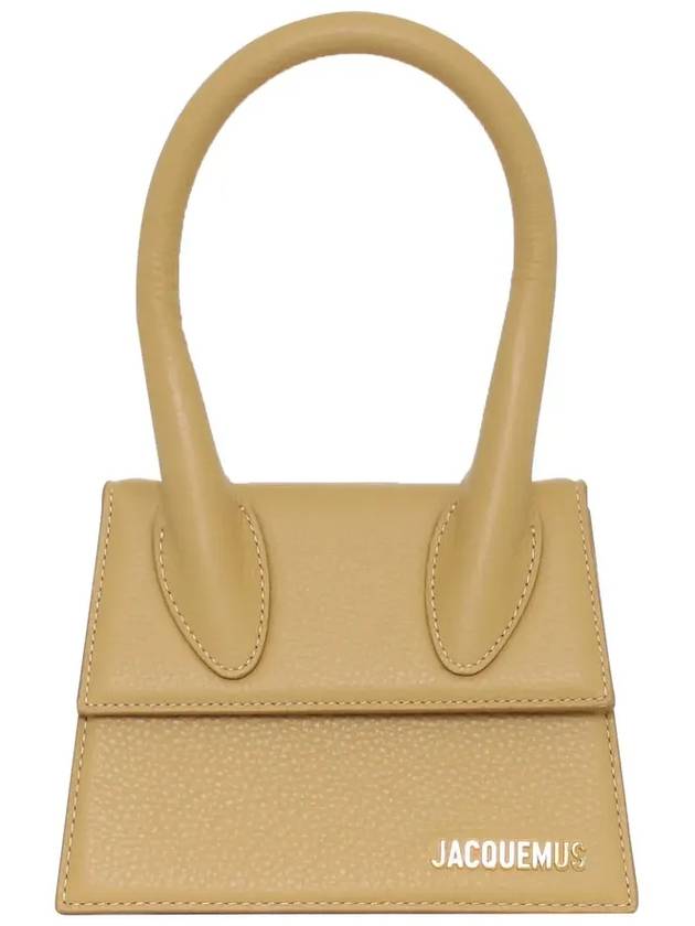 Le Chiquito Moyen Signature Tote Bag Camel - JACQUEMUS - BALAAN 3