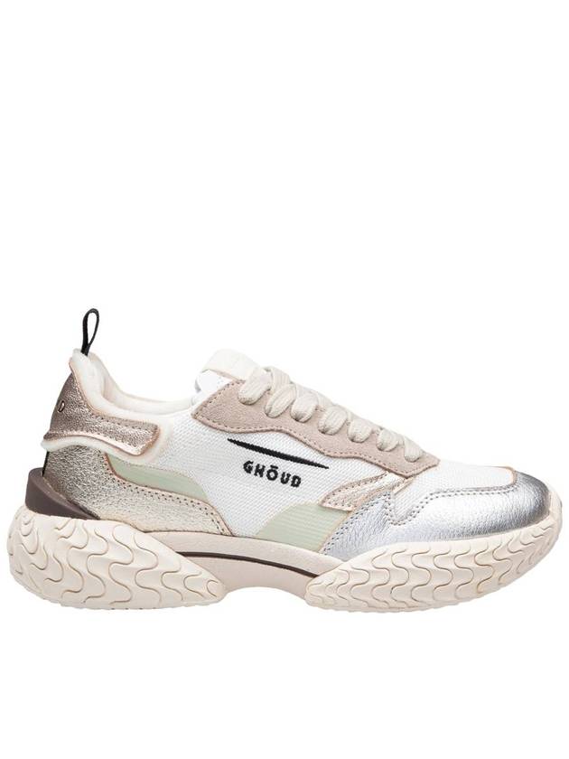 Ghōud Mesh Sneakers With Laminated Leather Details - GHOUD - BALAAN 1