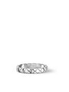 Coco Crush Quilted Ring White Gold - CHANEL - BALAAN 7