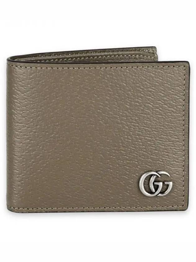 GG Marmont Leather Half Wallet Taupe - GUCCI - BALAAN 2