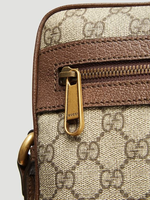 Men's Ophidia GG Small Messenger Bag Beige Ebony - GUCCI - BALAAN 7