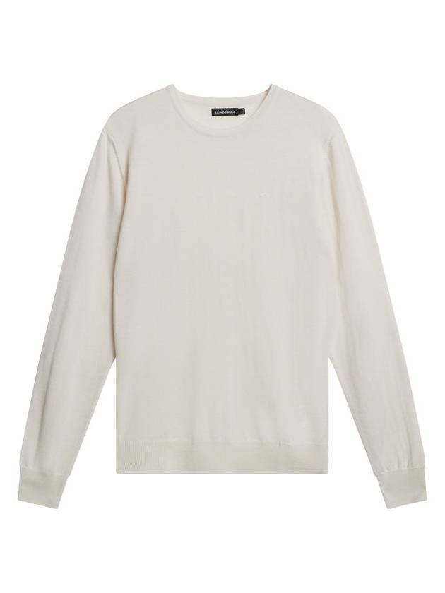 Lyle Merino Crew Neck Knit Top Cloud White - J.LINDEBERG - BALAAN 2