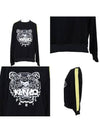 Women s Tiger Embroidery Sweatshirt Black - KENZO - BALAAN 8