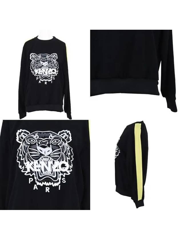 Women s Tiger Embroidery Sweatshirt Black - KENZO - BALAAN 8