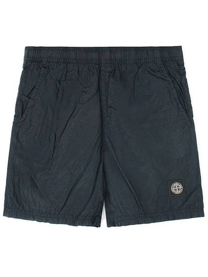 Men's Logo Patch Nylon Swim Shorts Steel Grey - STONE ISLAND - BALAAN 2