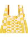 Shoulder bag grid yellow - PLEATSMAMA - BALAAN 3