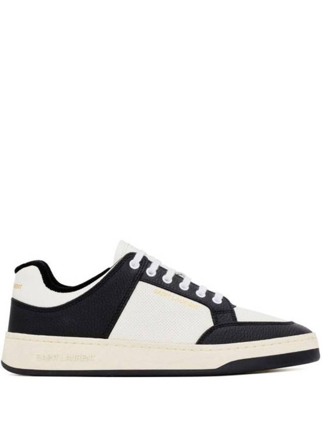 SL 61 Low Top Sneakers Black White - SAINT LAURENT - BALAAN 3