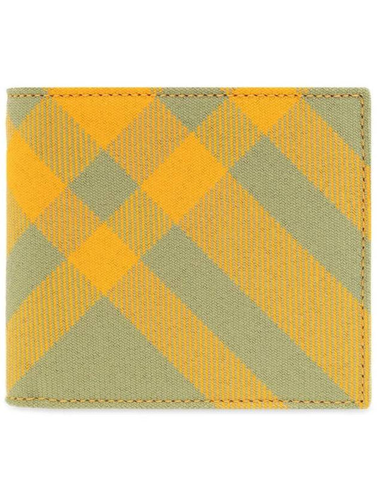 Check Half Wallet Yellow - BURBERRY - BALAAN 2