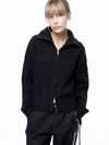 Four Woman Women s Soft Cable Zip up Knit Cardigan Black W243TP03BK - CHANCE'S NOI - BALAAN 2