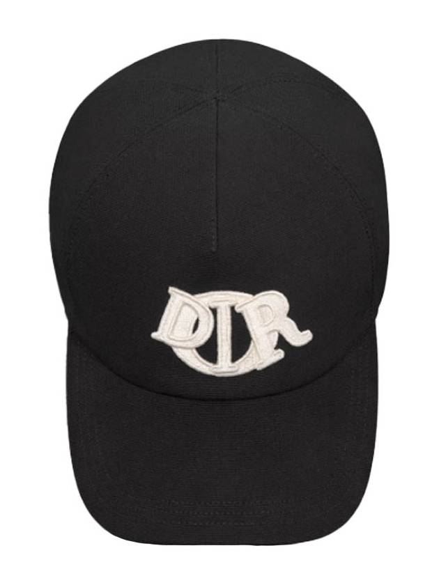 Charm Embroidery Ball Cap Black - DIOR - BALAAN 4