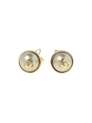 Olga Pearl Small Earrings Gold - VIVIENNE WESTWOOD - BALAAN 1