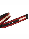 Logo Taylan 35MM Casual Reversible Belt Black Red - BALLY - BALAAN 5