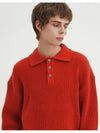 Hachi T Eri Knit Red Orange - BLONDNINE - BALAAN 7