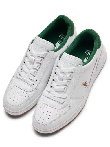 30 points paid Polo coat leather low top sneakers White Green - POLO RALPH LAUREN - BALAAN 1